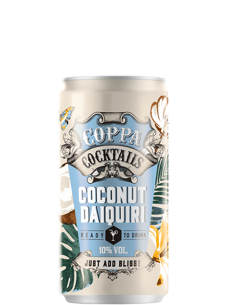 Coppa Cocktails, Coconut Daiquiri in blik