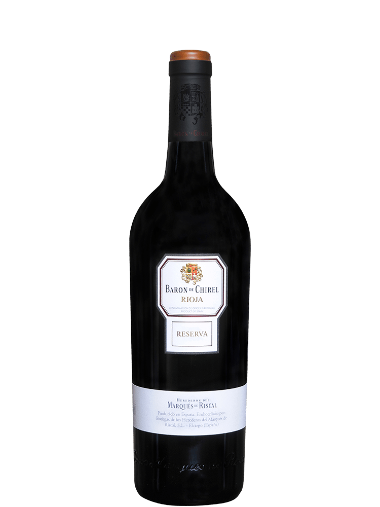 Marqués de Riscal, Barón de Chirel Reserva, per 6 in kist Marqués de Riscal, Barón de Chirel Reserva, per 6 in kist