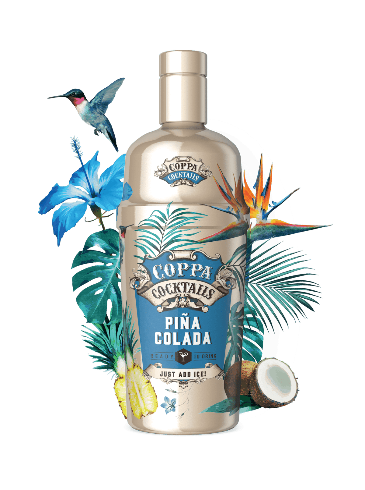 Coppa Cocktails, Piña Colada Coppa Cocktails, Piña Colada