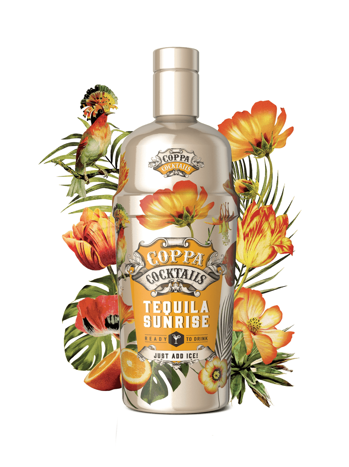 Coppa Cocktails, Tequila Sunrise Coppa Cocktails, Tequila Sunrise